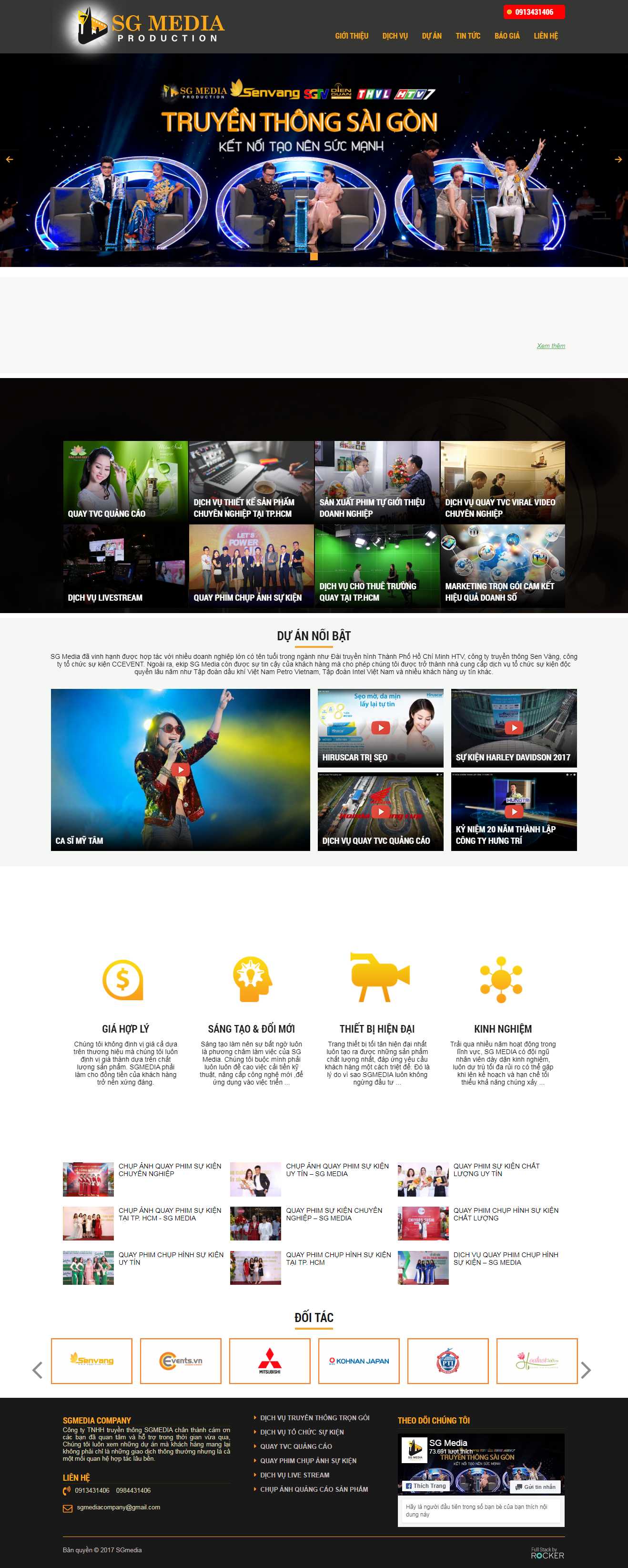 Thiết kế trang Web quảng cáo tvc - truyenthongsaigon.com.vn