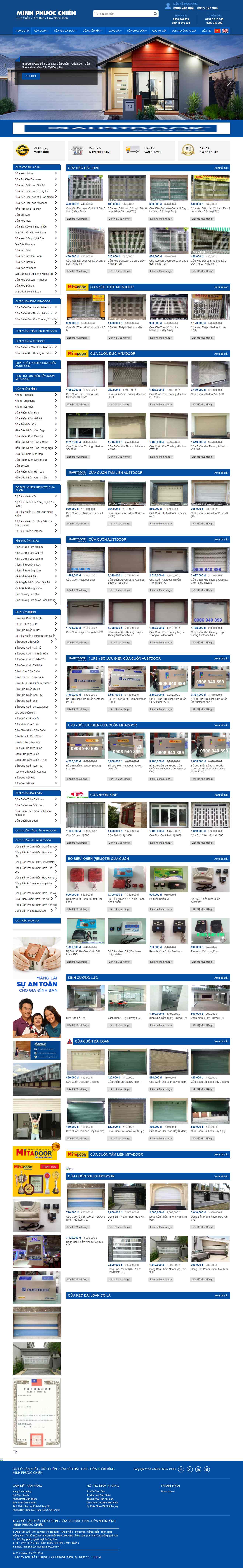Thiết kế trang Web cửa cuốn - cuacuonduc.com.vn