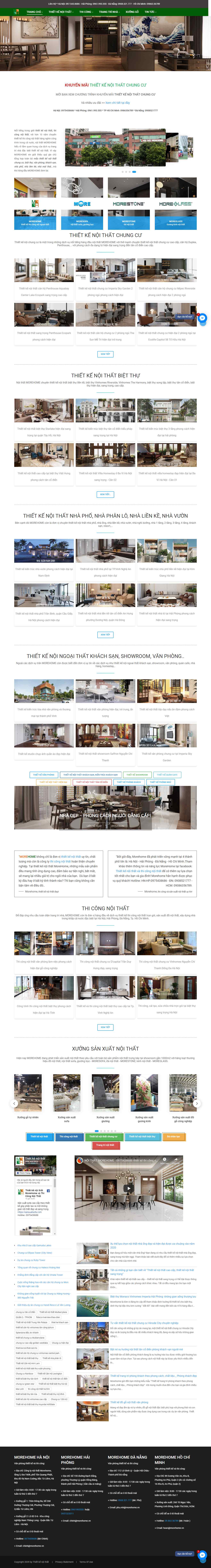 Thiết kế trang Web trang trí nội thất - thietkenoithat.com.vn