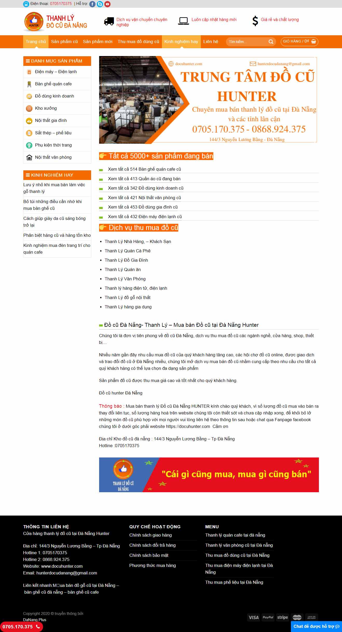 Thiết kế trang Web bàn ghế cũ - docuhunter.com