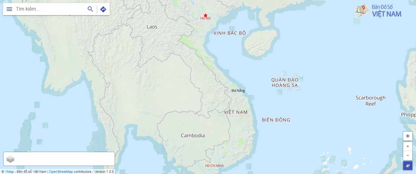 Thiết kế trang Web địa lý - vmap.vn