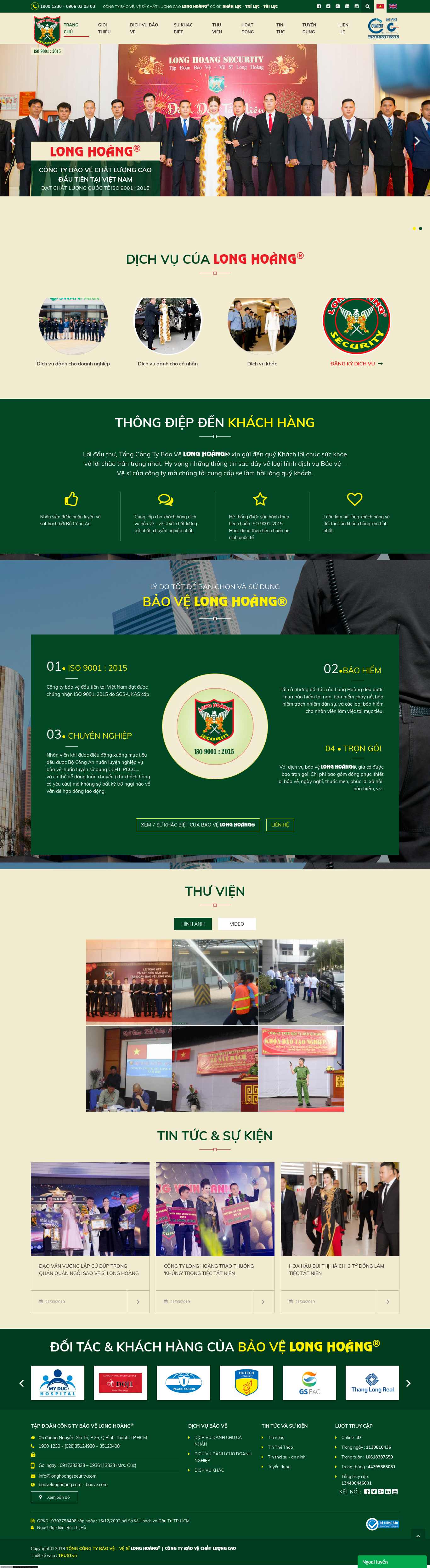 Thiết kế trang Web an ninh - thám tử - bảo vệ - baove.com