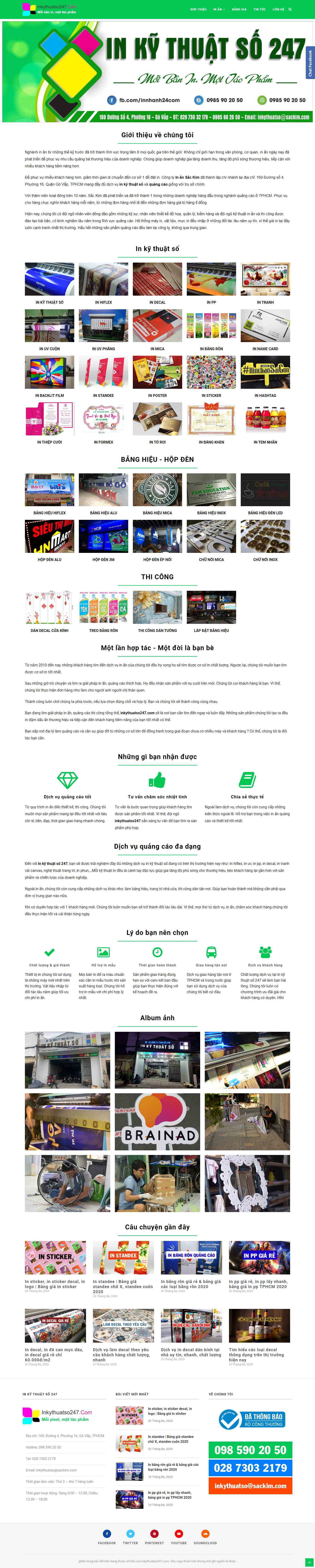 Thiết kế trang Web in ấn kỹ thuật số - inkythuatso247.com