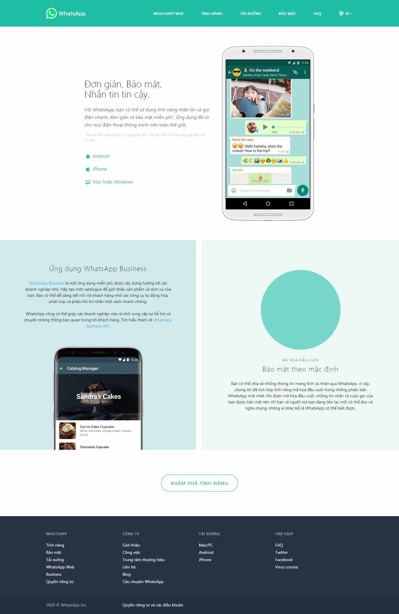 Thiết kế trang Web app ứng dụng - www.whatsapp.com