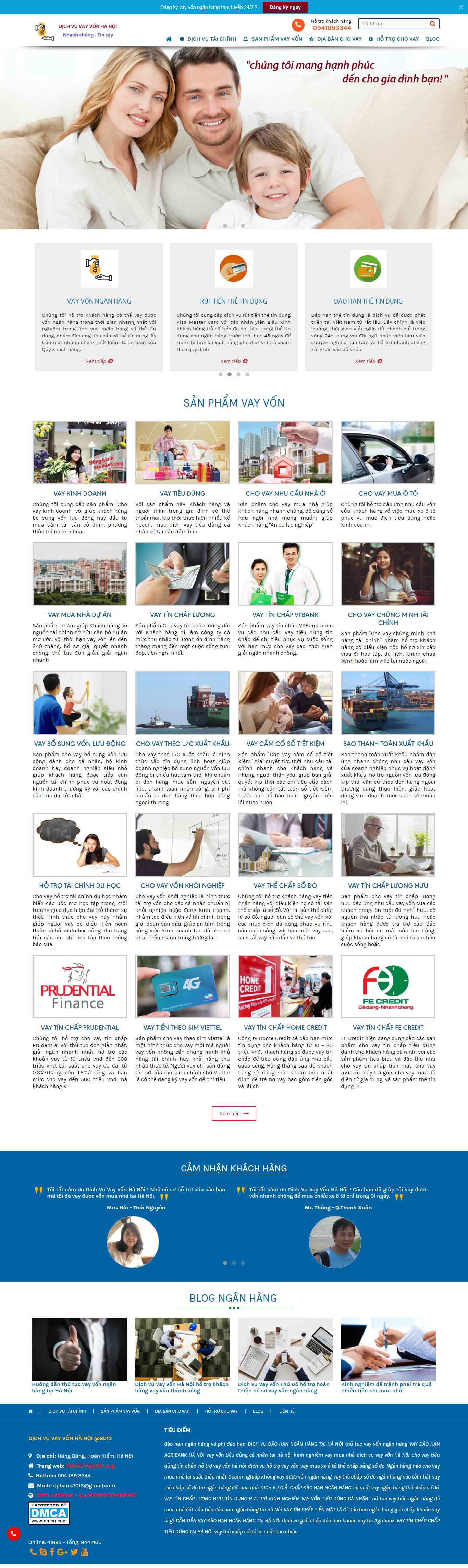 Thiết kế trang Web cho vay - vay247.org