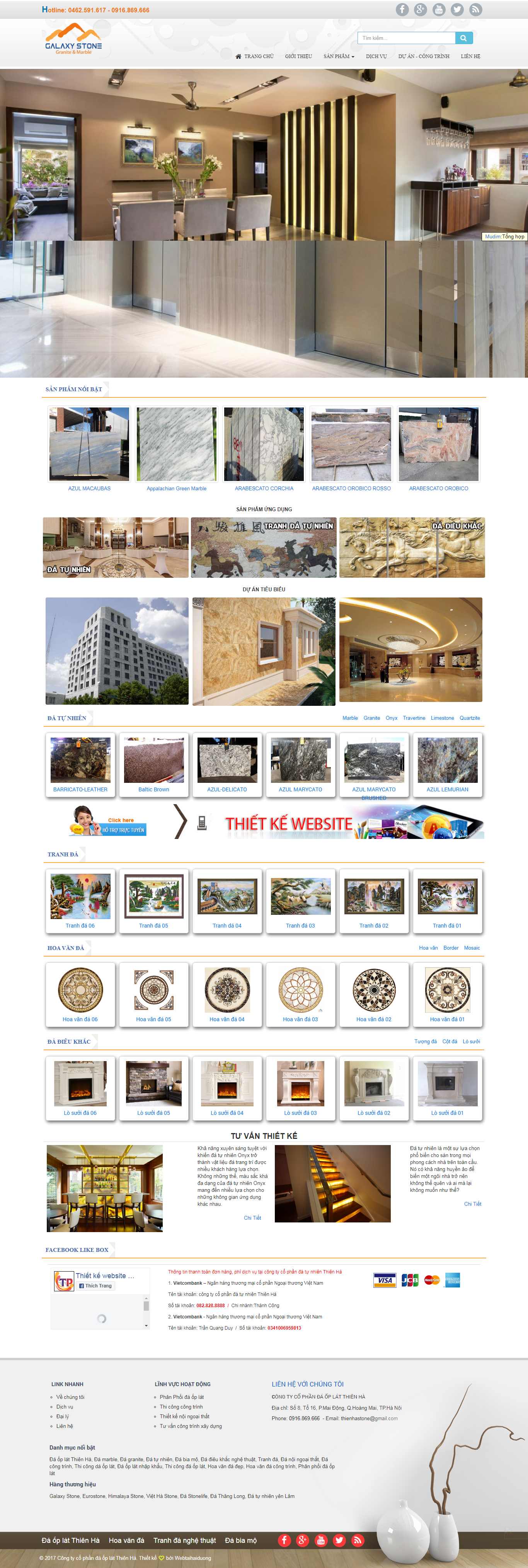 Thiết kế trang Web đá ốp lát - daoplat.org