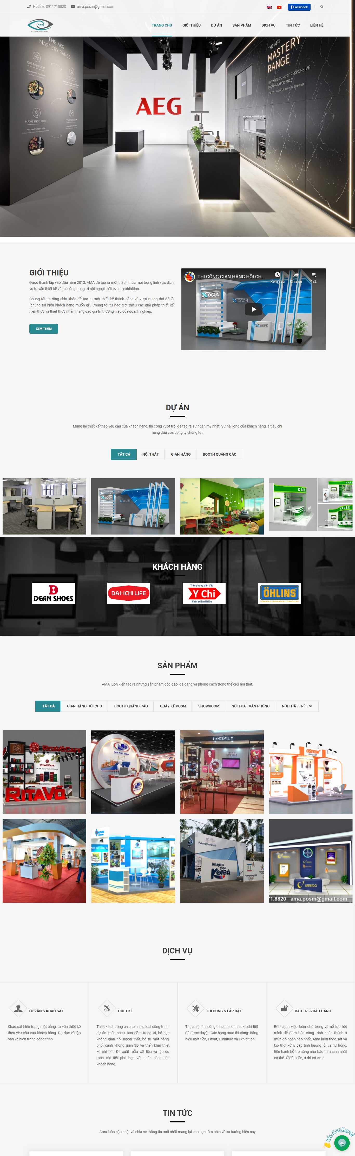 Thiết kế trang Web gian hàng - gianhanghoicho.vn