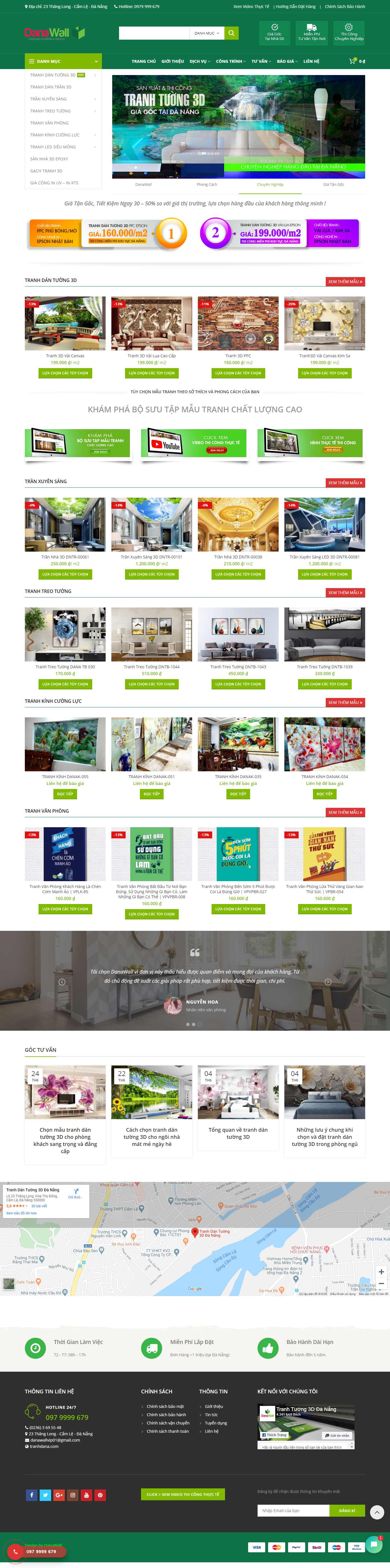 Thiết kế trang Web tranh 3d - tranhdana.com