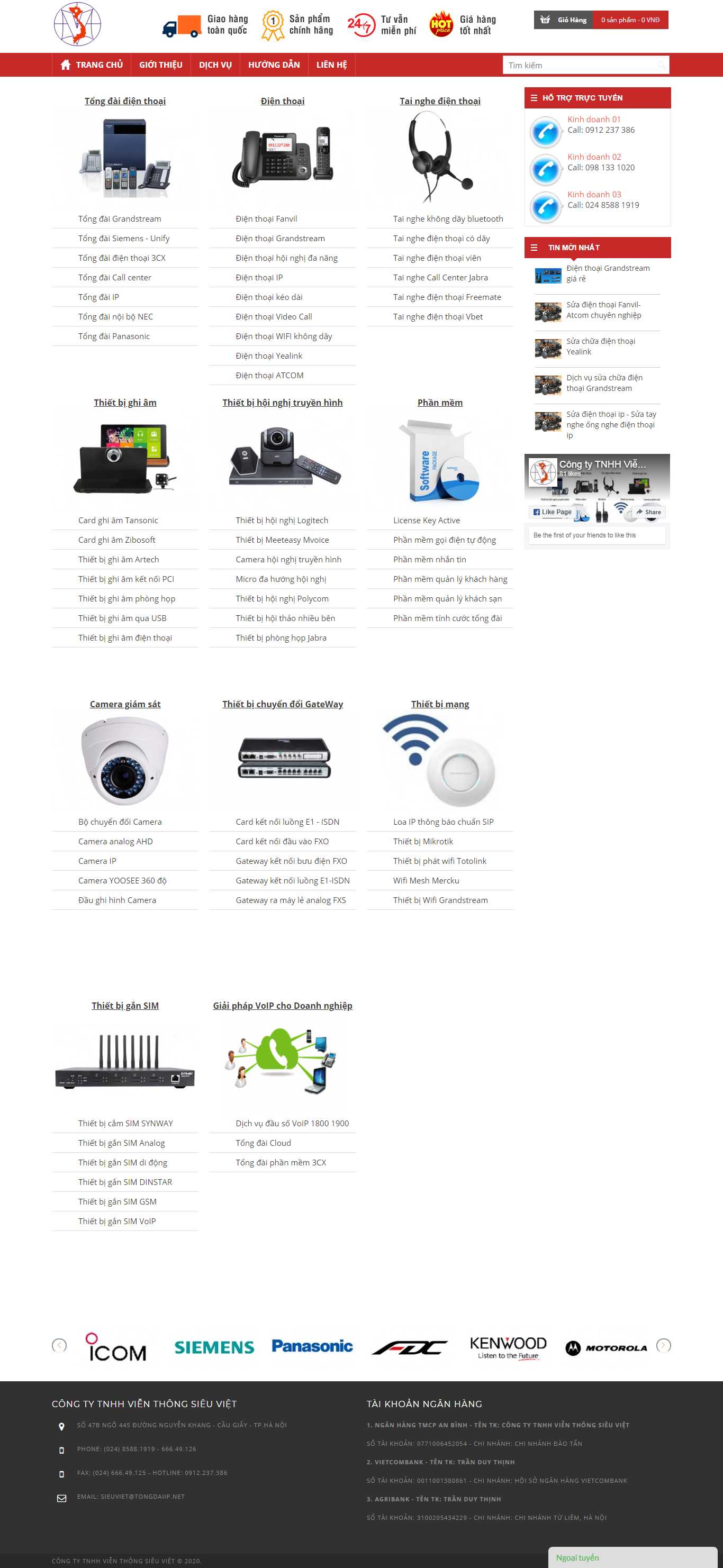 Thiết kế trang Web lắp tổng đài - tongdaiip.net