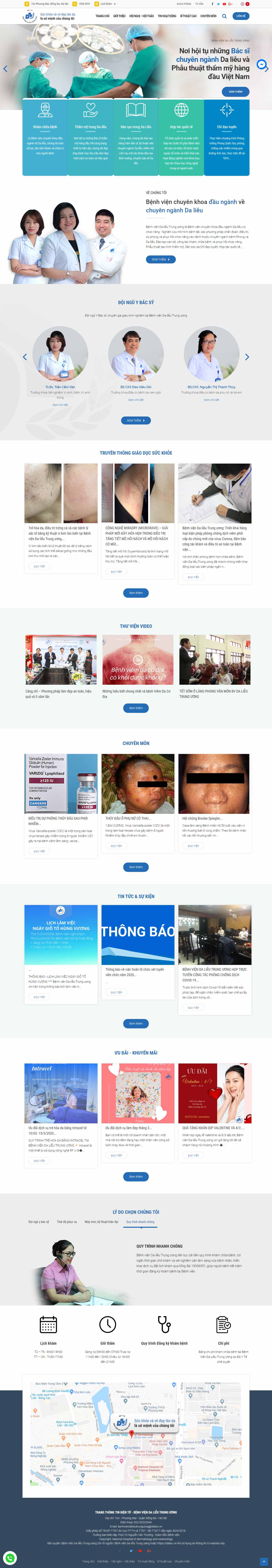 Thiết kế trang Web bệnh viện - dalieu.vn