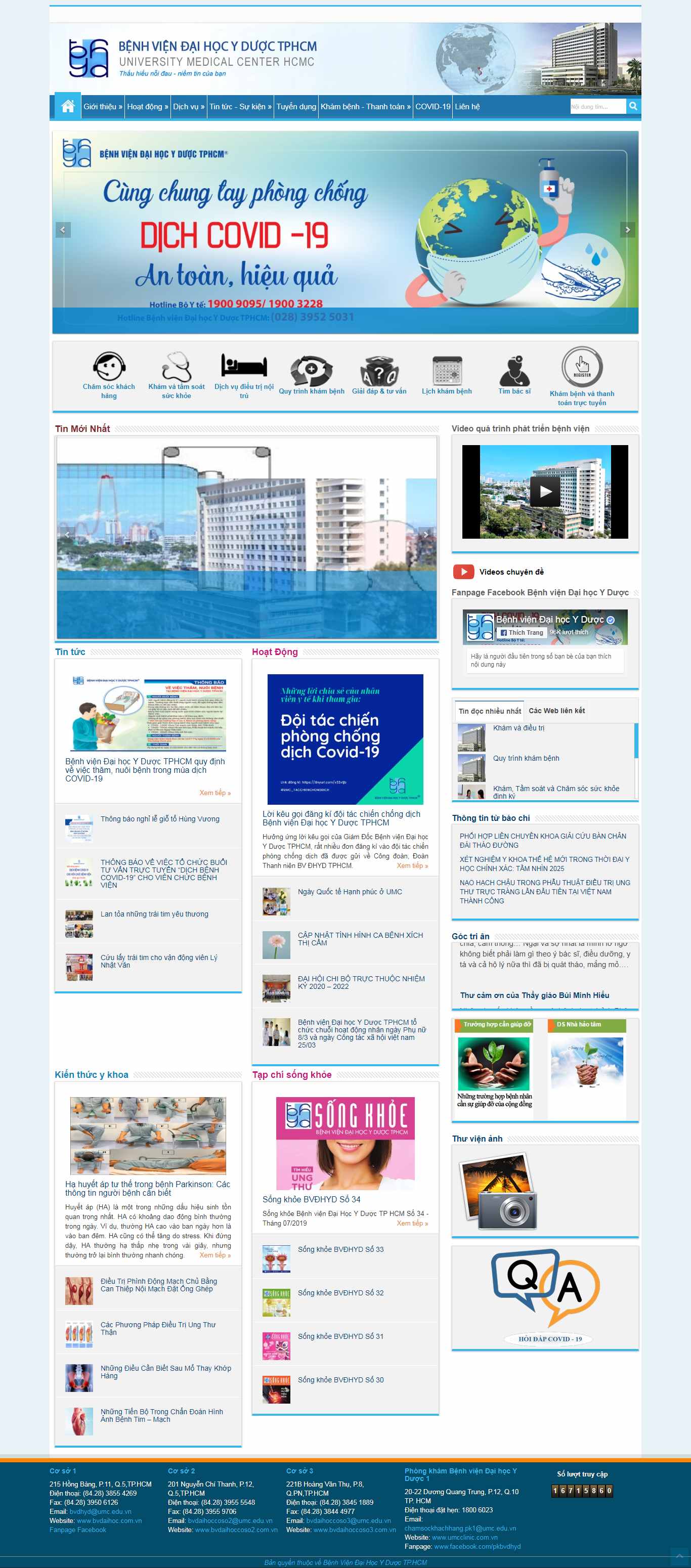 Thiết kế trang Web bệnh viện - www.bvdaihoc.com.vn